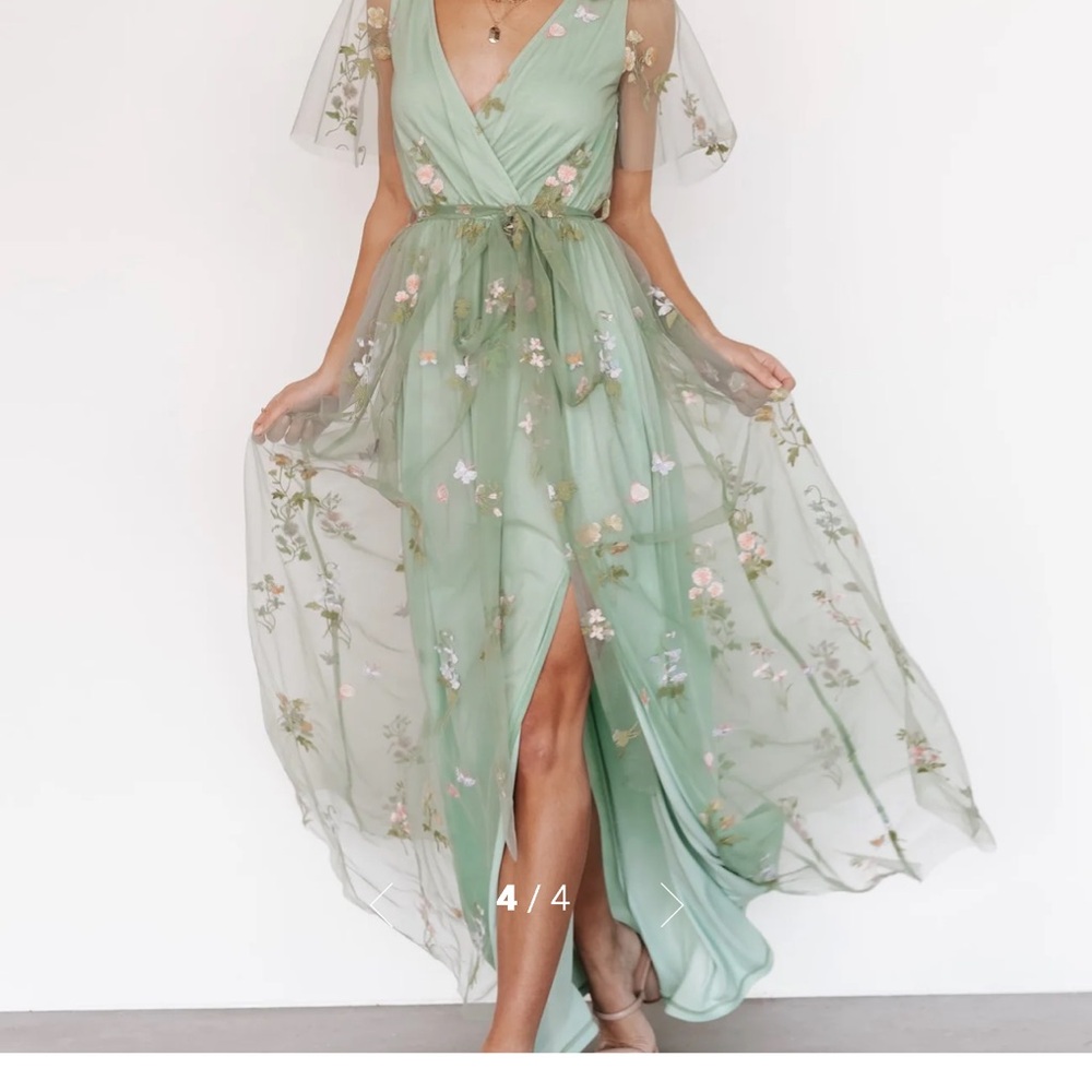 Baltic Born Marseille Embossed Maxi in Sage.